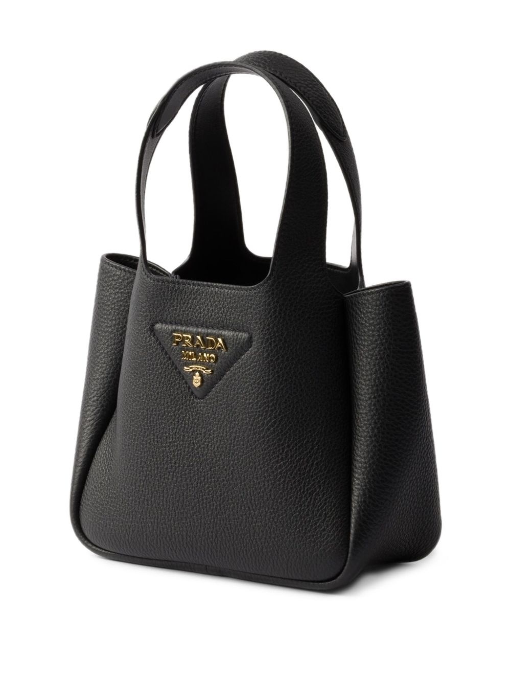 mini leather tote bag - 3