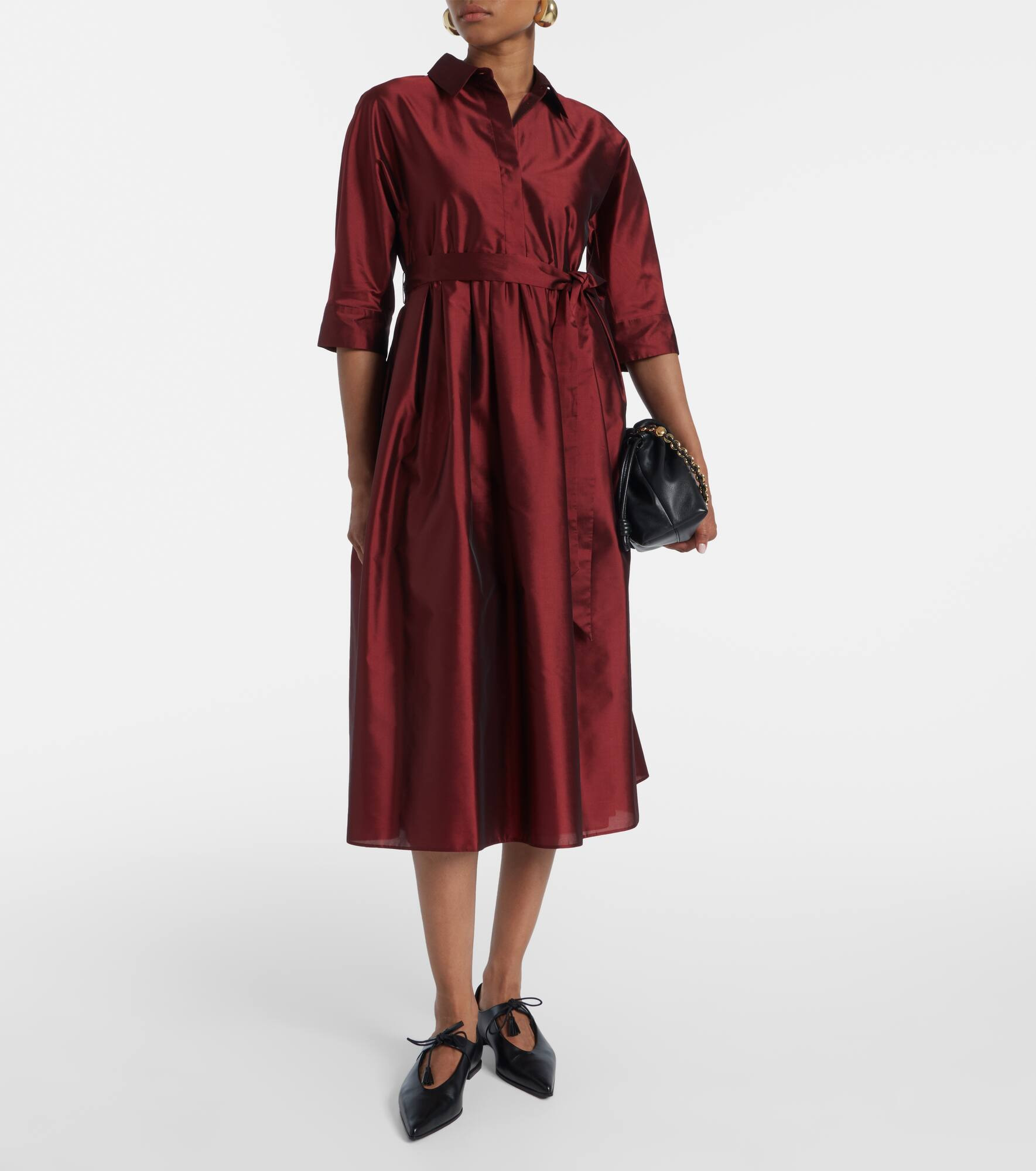 Perry satin midi dress - 2