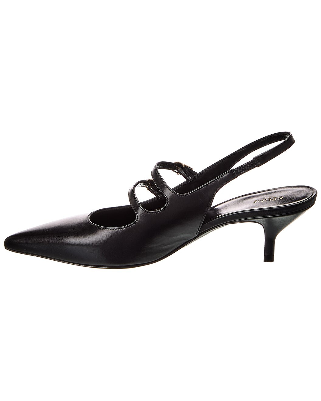 CELINE Judy Leather Slingback Pump - 2