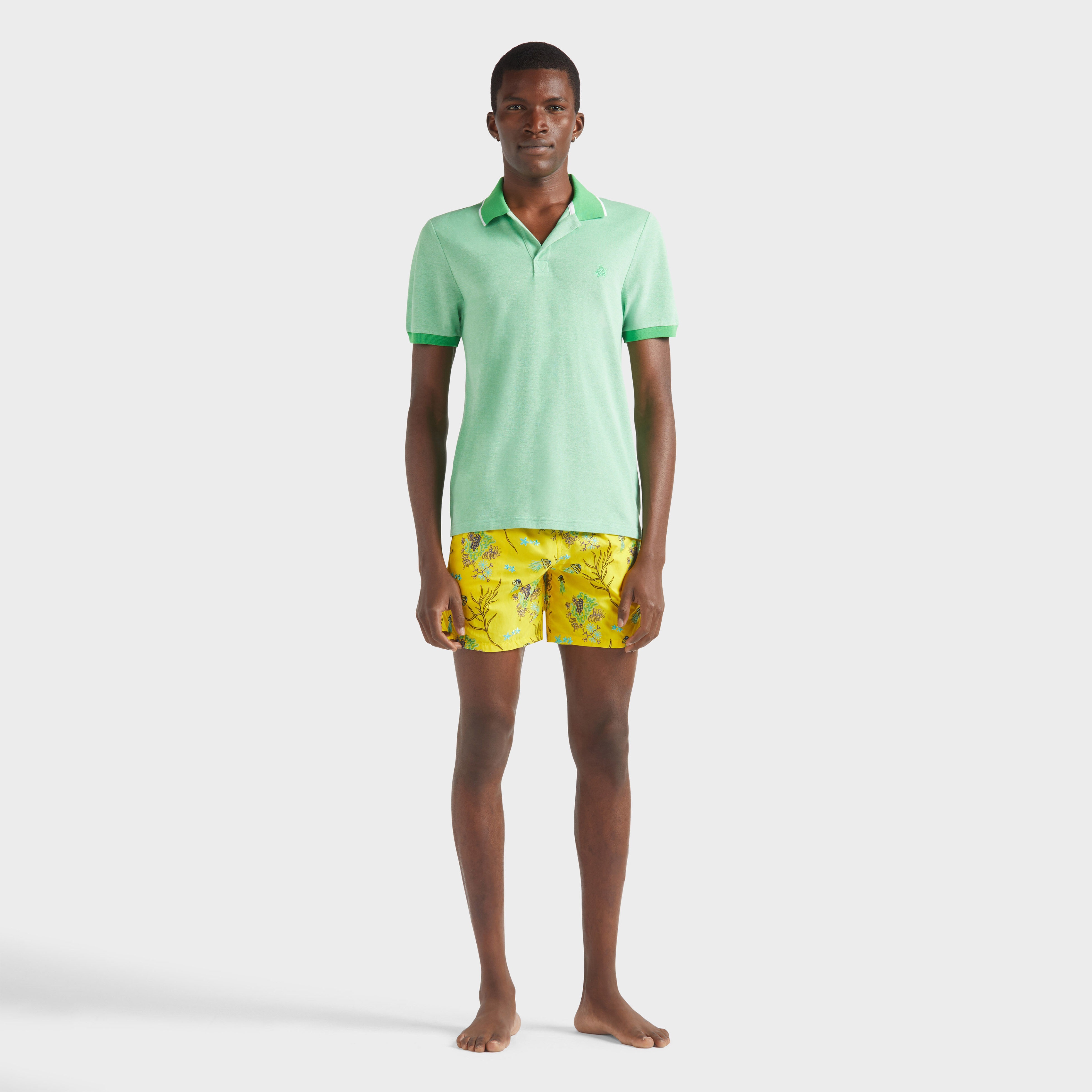Men Cotton Polo Solid - 3