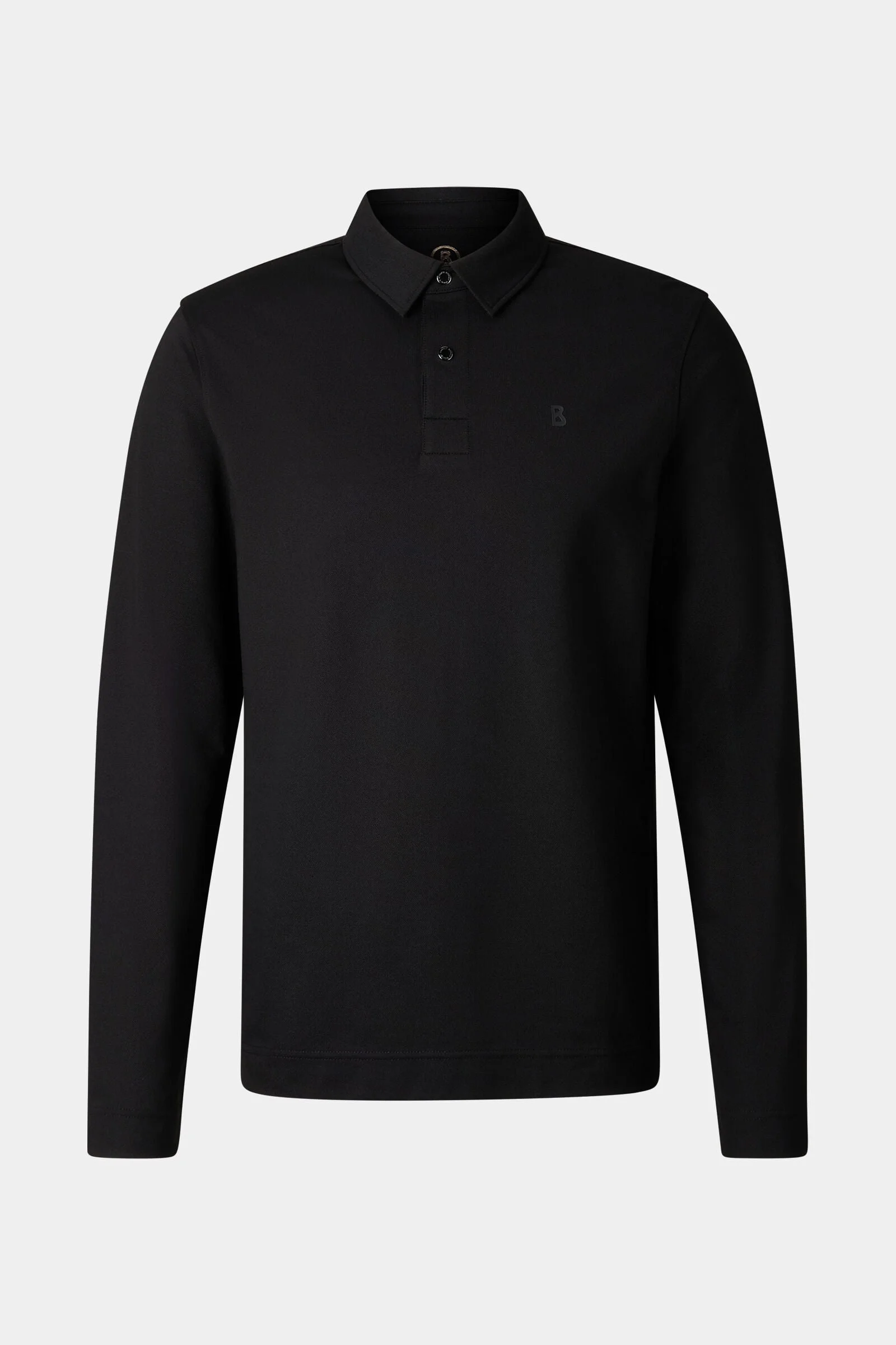 Timon polo long-sleeved top in Black - 1