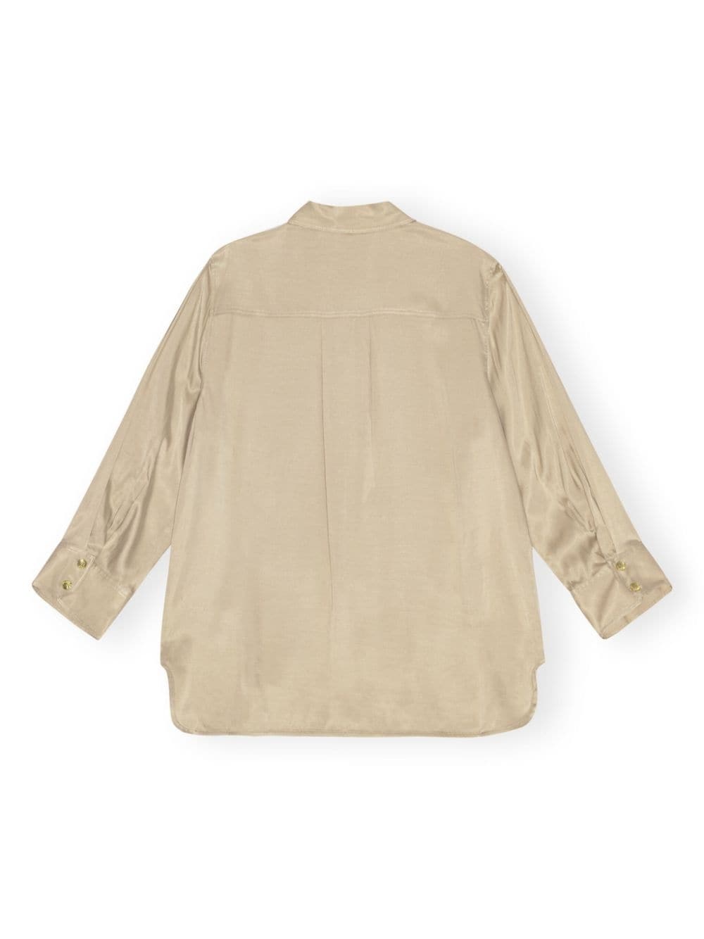 long-sleeve satin shirt - 6