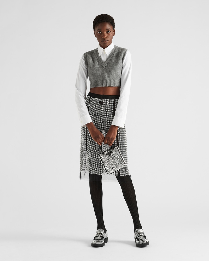 Prada Cropped cashmere vest outlook