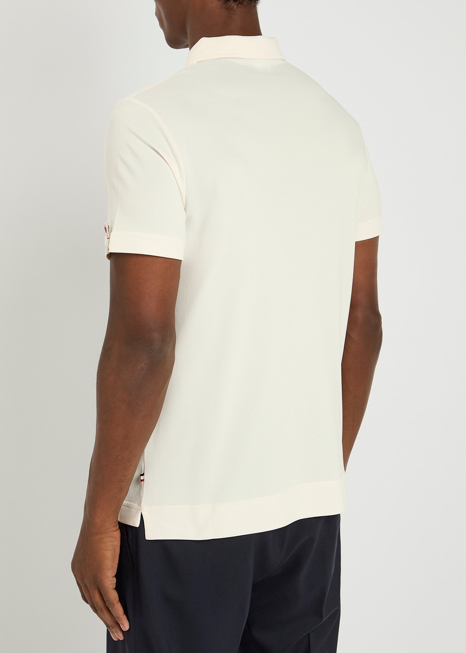 Moncler Grenoble Logo-appliqué Woven Polo Shirt - 3