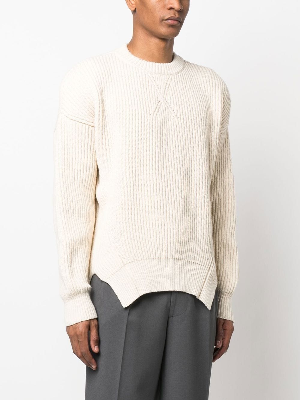 ribbed knit jumper - 3