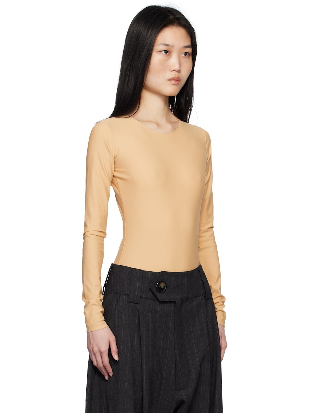 Beige 'Body' Bodysuit - 2