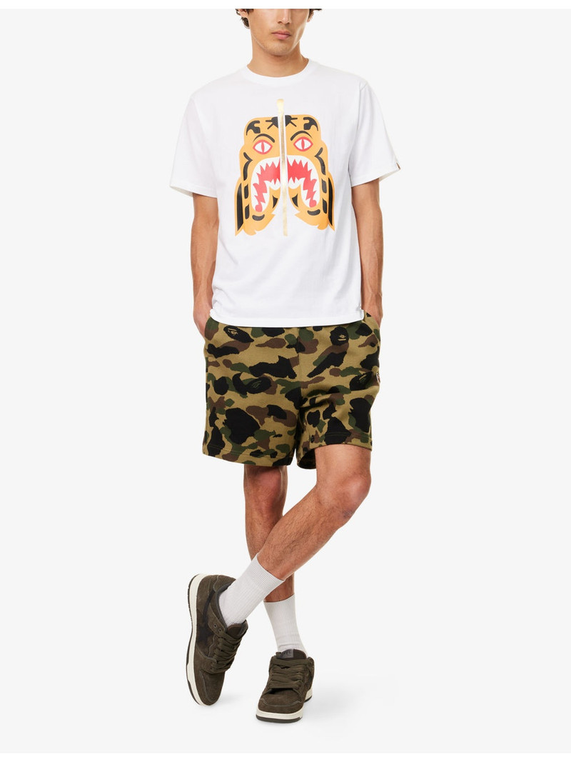 A BATHING APE® Colors Tiger Cotton-Jersey T-Shirt outlook