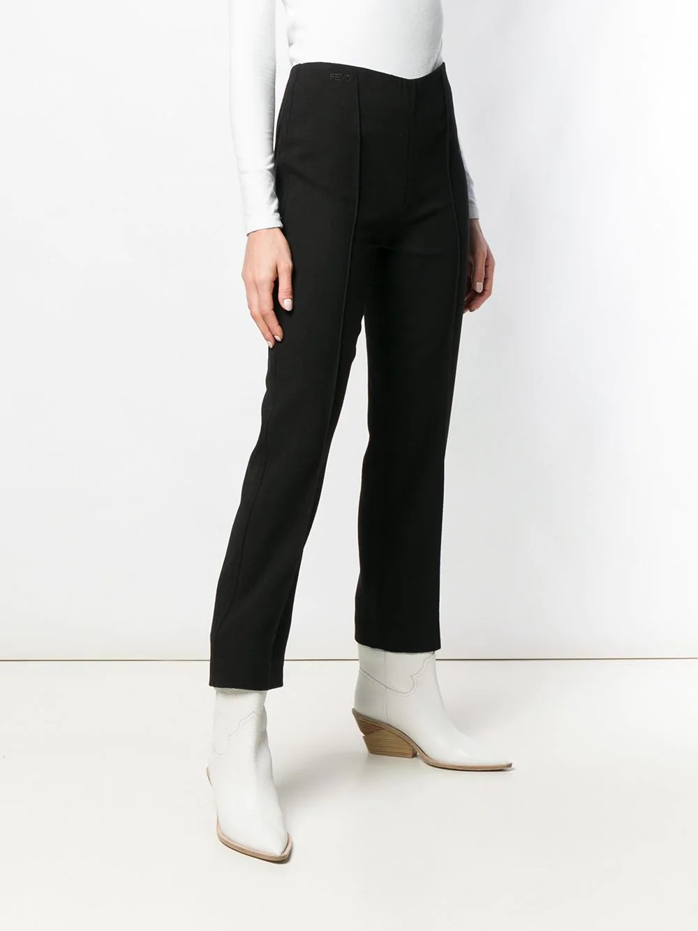 high waisted straight leg trousers - 3