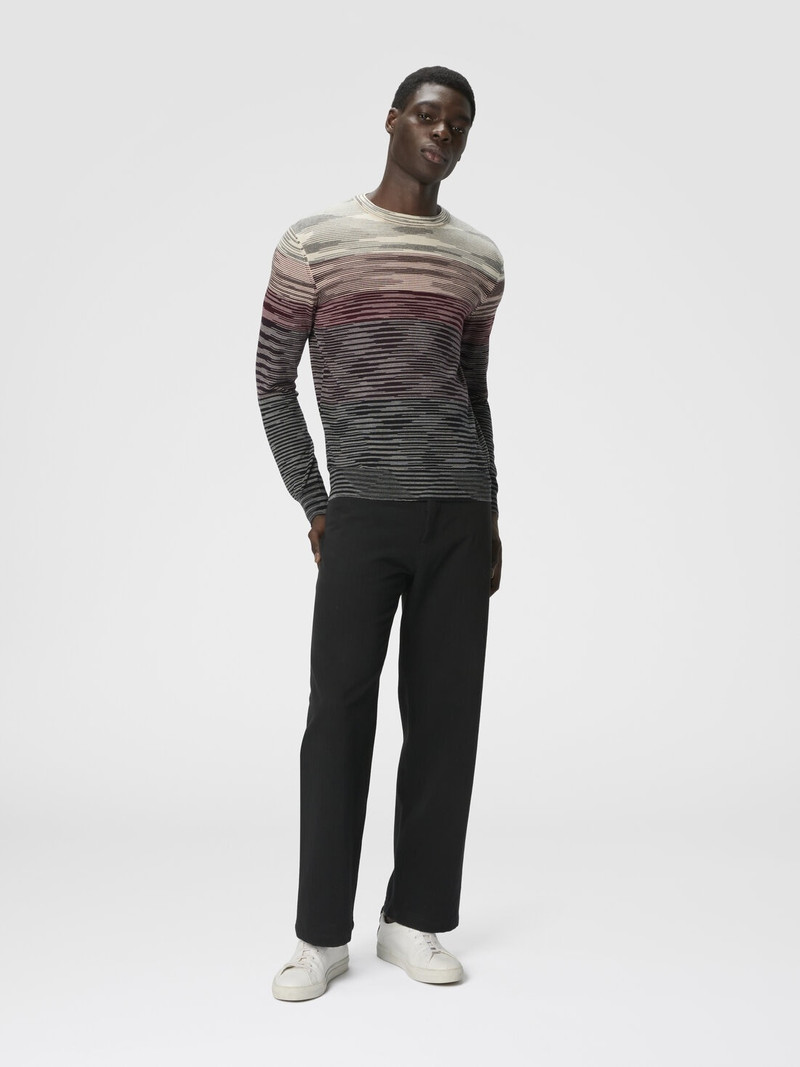 Missoni Crew Neck Sweater in Pure Flame Wool outlook