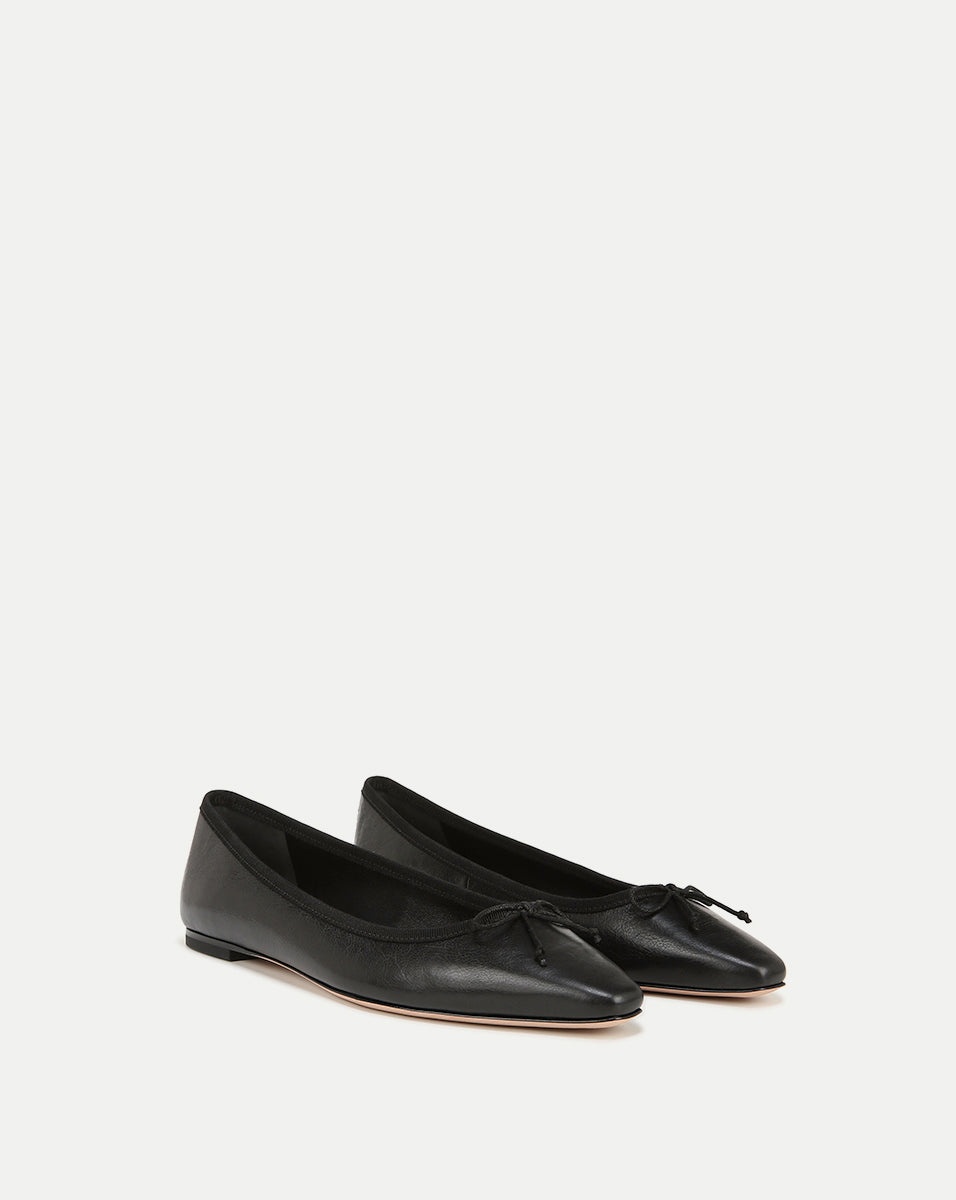 CATHERINE LEATHER BALLET FLAT - 2