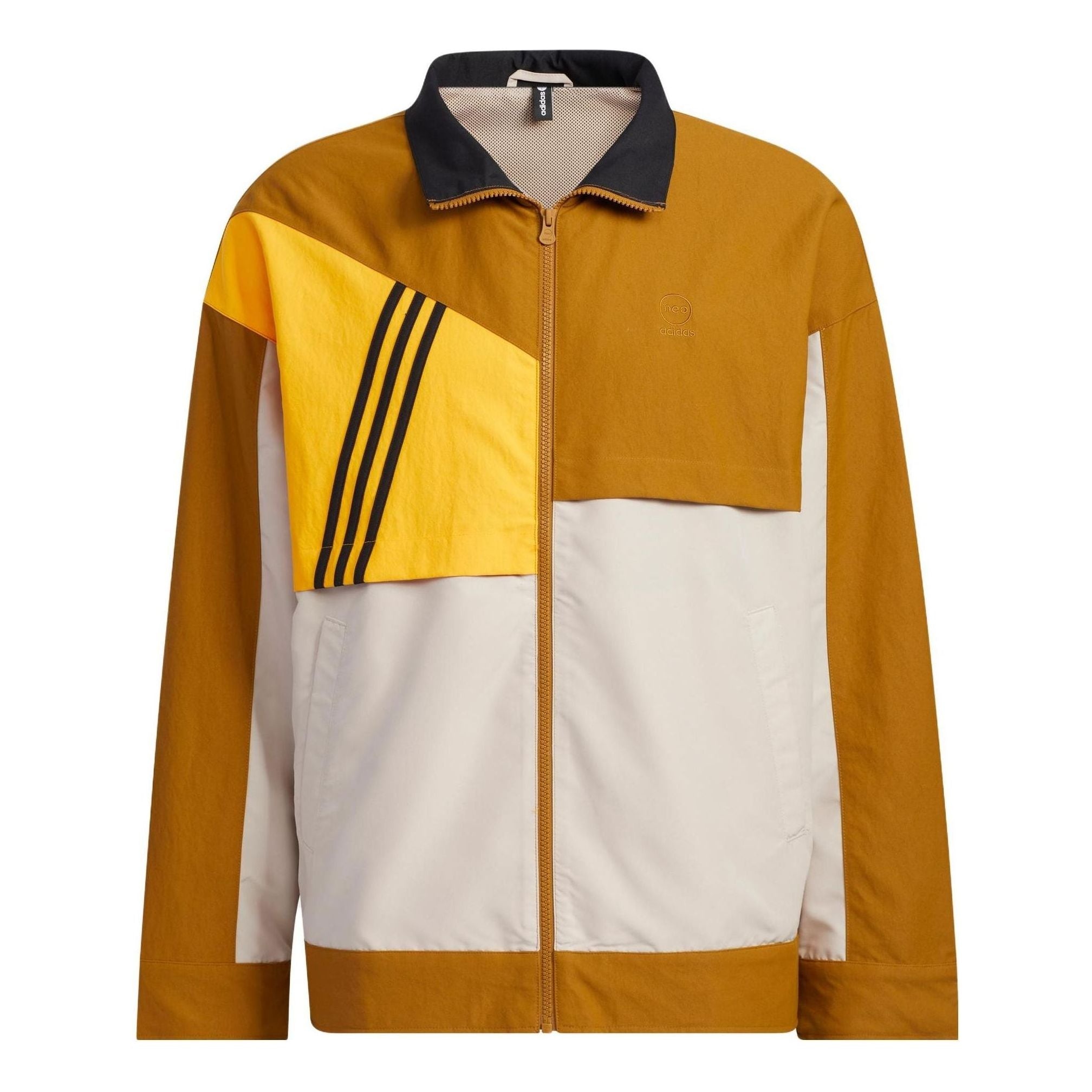 adidas VBE Windbreaker Jackets 'Brown White' IA6779 - 1