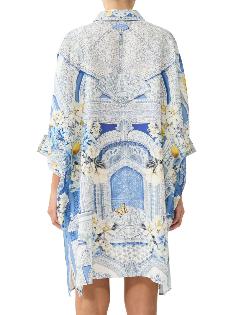 Women's De Nada Grendad Relaxed Collared Caftan - De Nada Granada 5