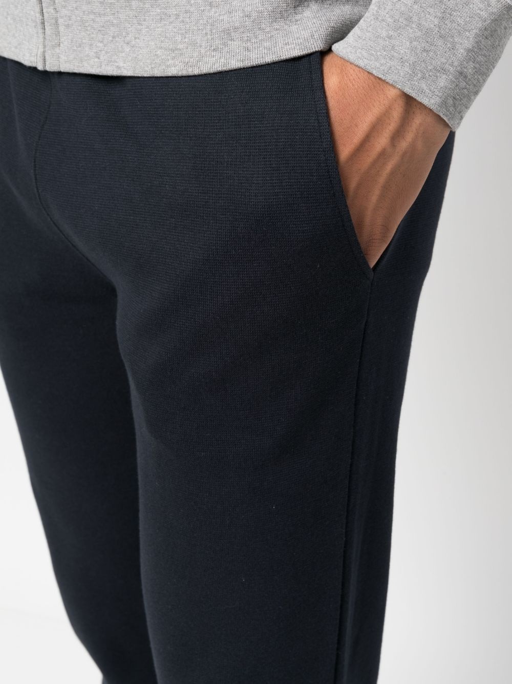 drawstring cotton track pants - 5