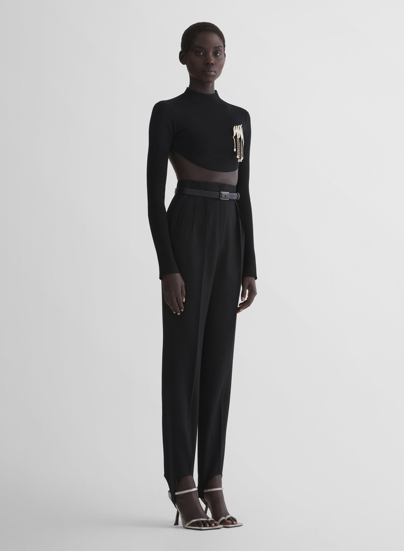 black short knit top 3