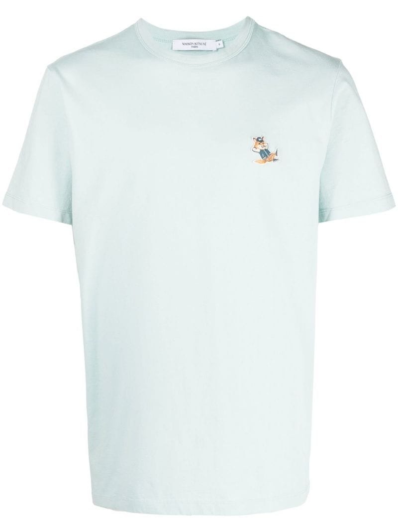 plain cotton T-shirt - 1