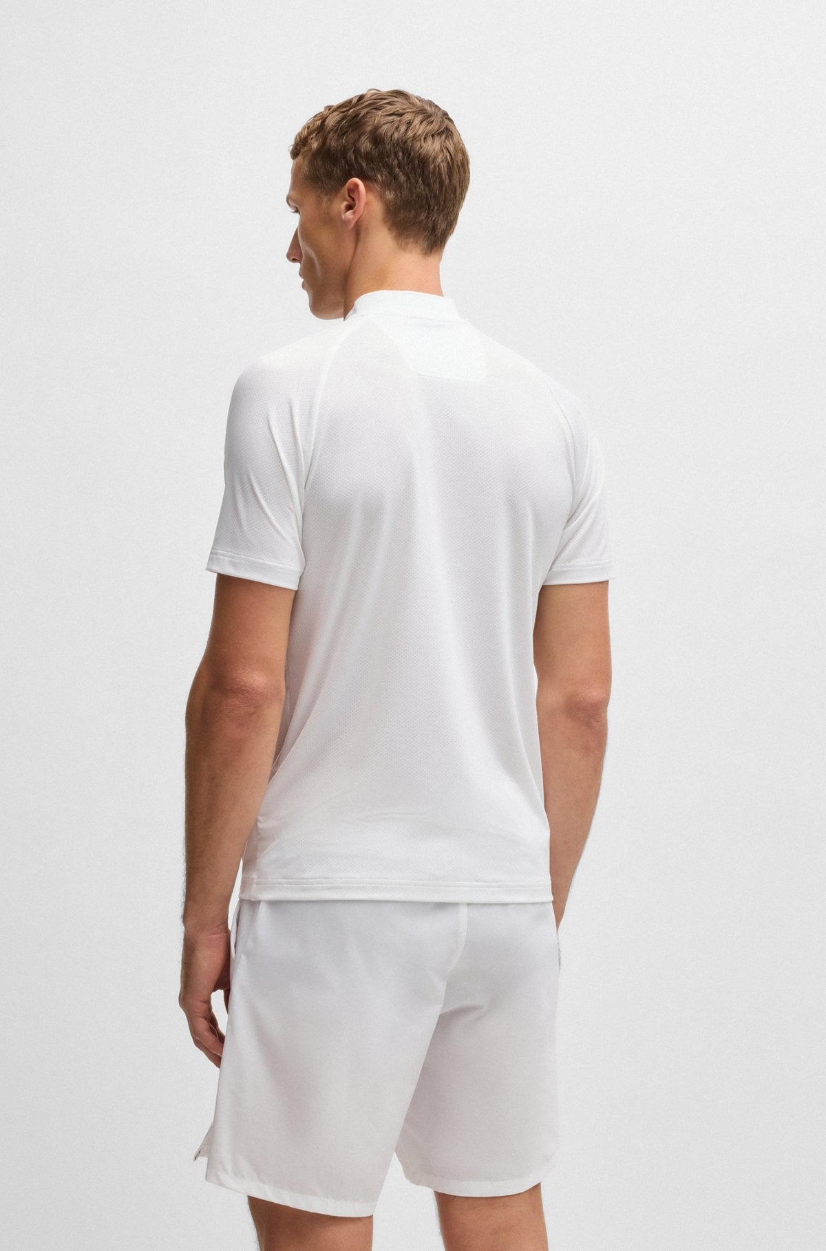 ACTIVE SLIM-FIT POLO SHIRT IN SUPER-STRETCH MESH - 5