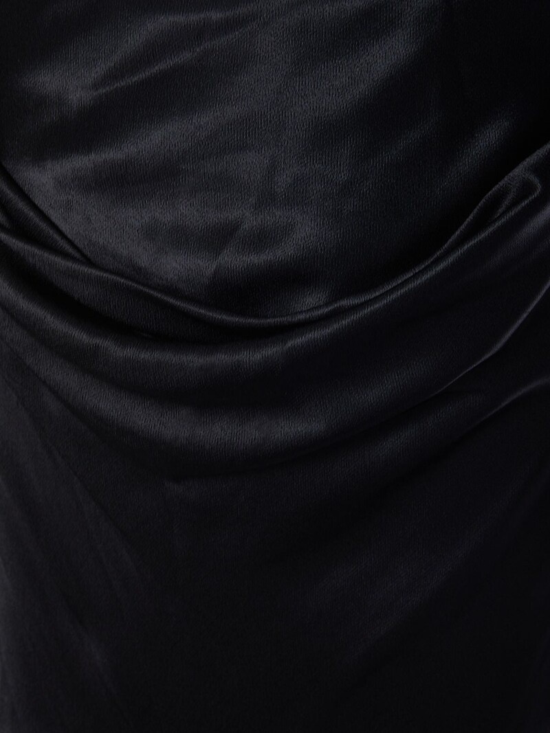 Madeleen draped satin flared long skirt - 2
