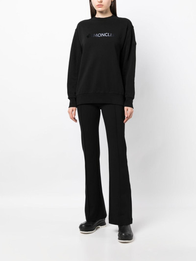 Moncler debossed-logo cotton sweatshirt outlook