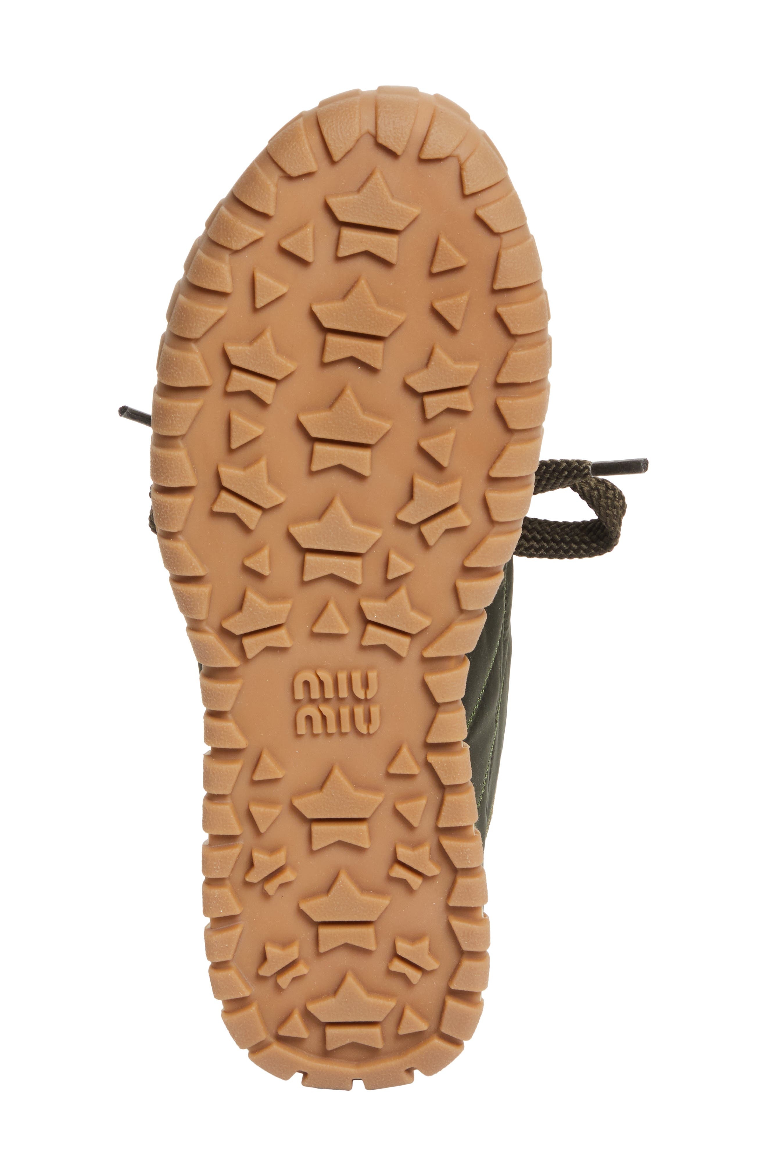 Miu Miu Tyre Nylon Sport Sneaker in Loden at Nordstrom - 6