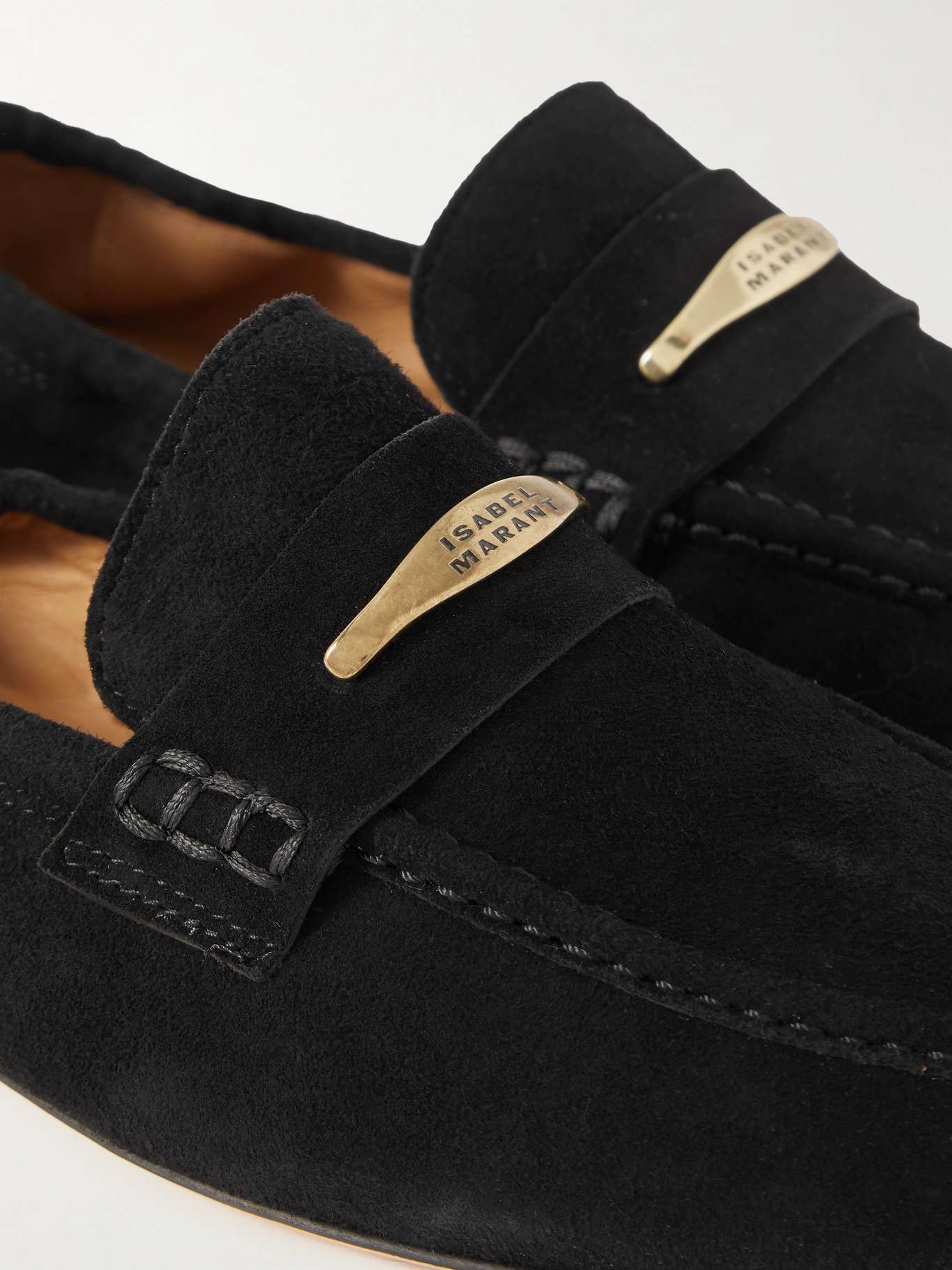 Iseri embellished suede loafers - 4