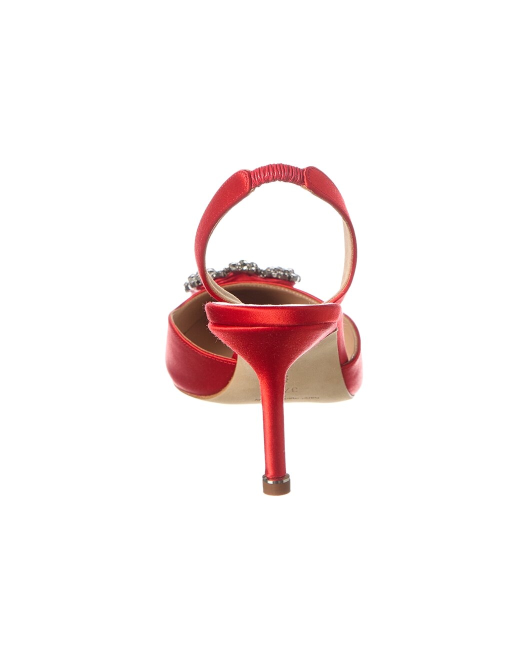 Manolo Blahnik Hangisli 70 Satin Slingback Pump - 3