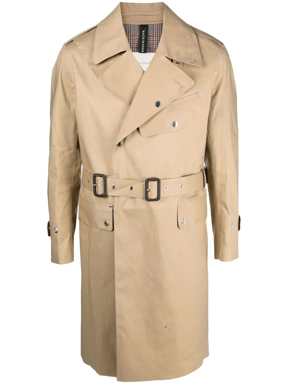 belted trench coat - 1