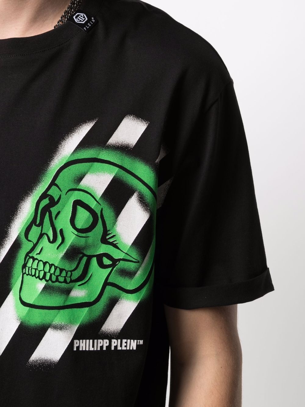 sprayed-skull T-shirt - 5