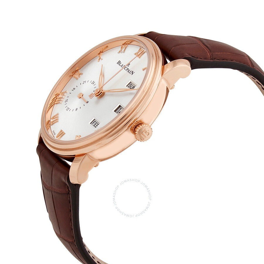 Blancpain Villeret 18k Rose Gold Automatic Grey Dial Men's Watch N06670A036042N055B - 2