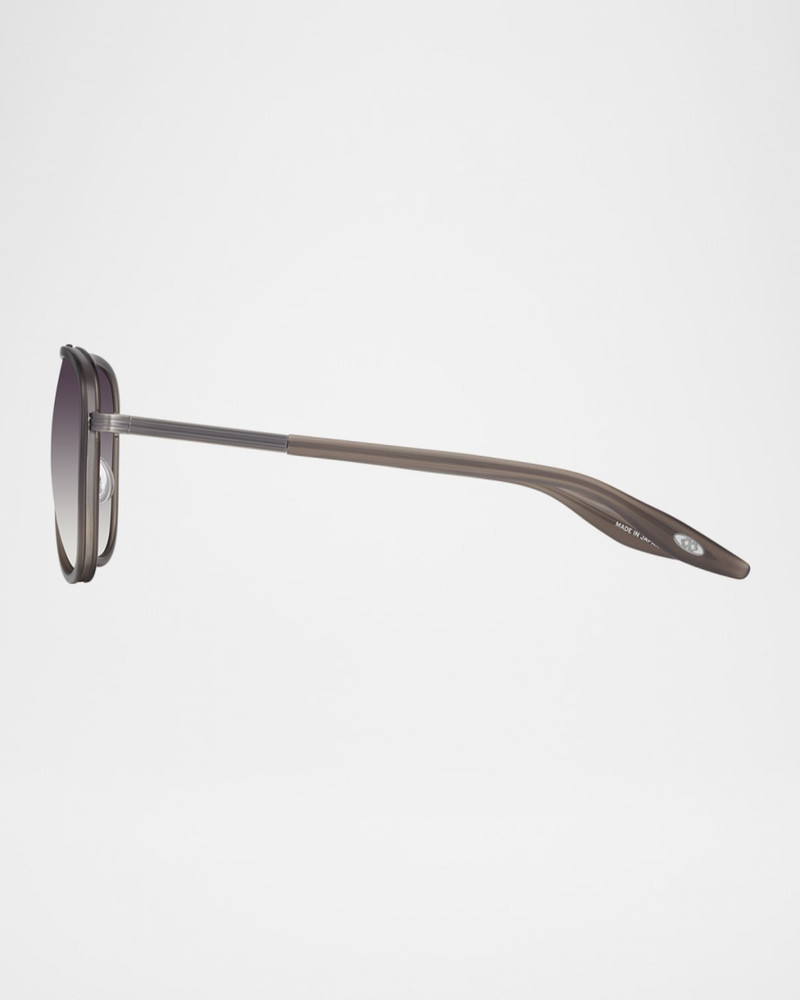 BARTON PERREIRA Men's Cani Acetate and Titanium Aviator Sunglasses outlook