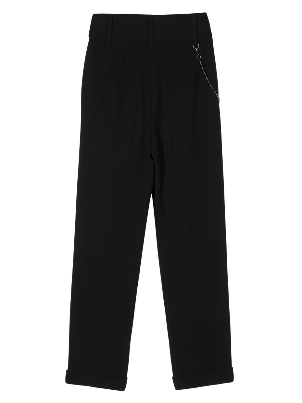 pleat-detail straight-leg trousers - 2