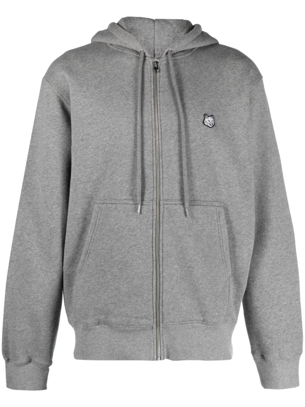 MAISON KITSUNE Men Bold Fox Head Patch Comfort Zipped Hoodie - 5