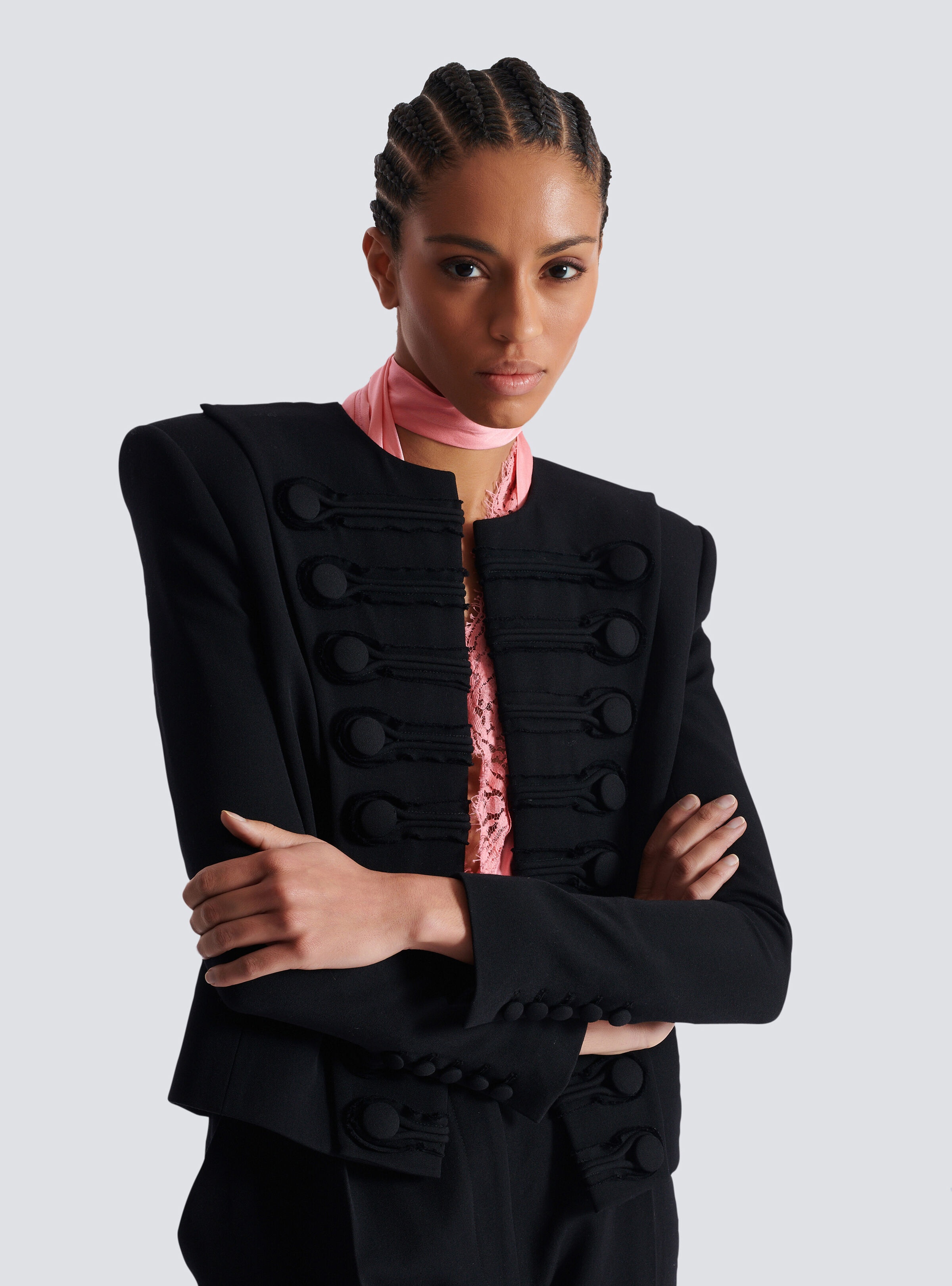 Grain de poudre edge-to-edge spencer jacket - 6