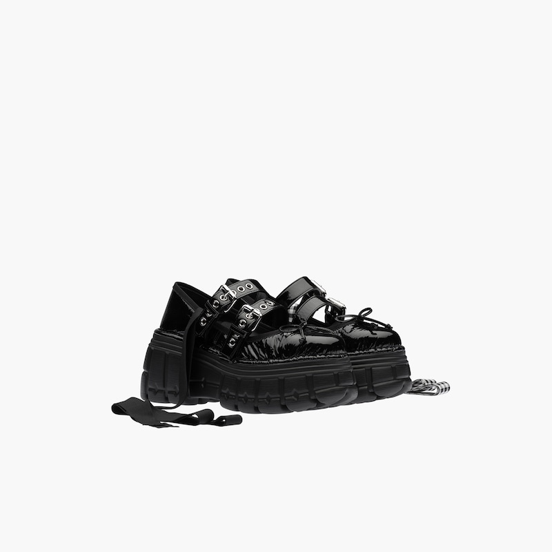 Naplak leather flatform ballerinas - 2