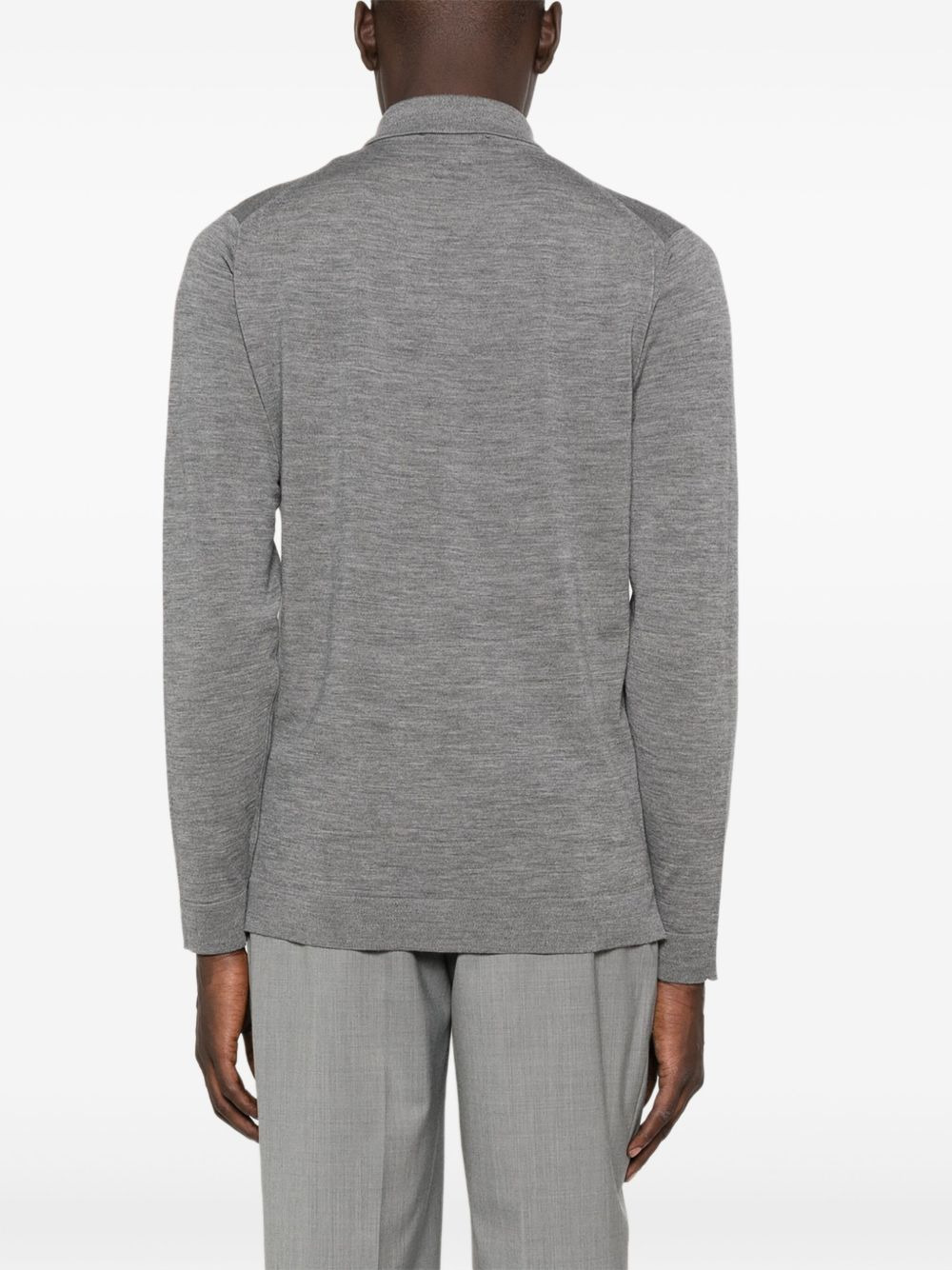 long-sleeve button-fastening shirt - 4