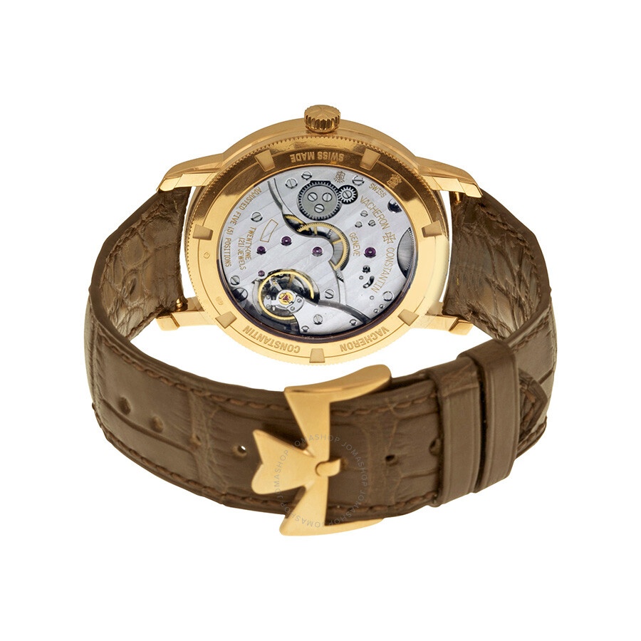Vacheron Constantin Traditionnelle Manual Wind Silver Dial Brown Leather Men's Watch 82172000R-9382 - 3