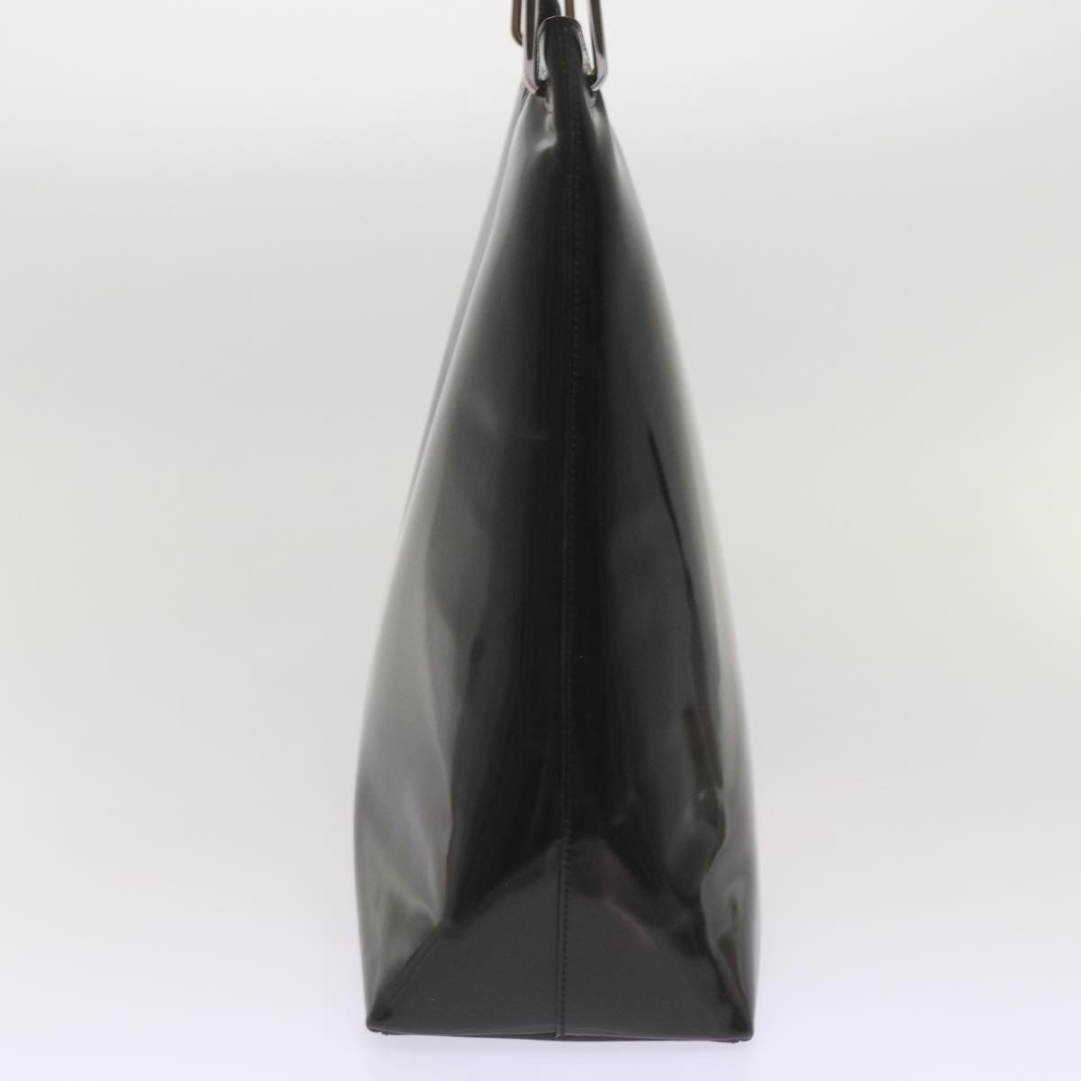 GUCCI Bamboo Hand Bag Leather Black - 5