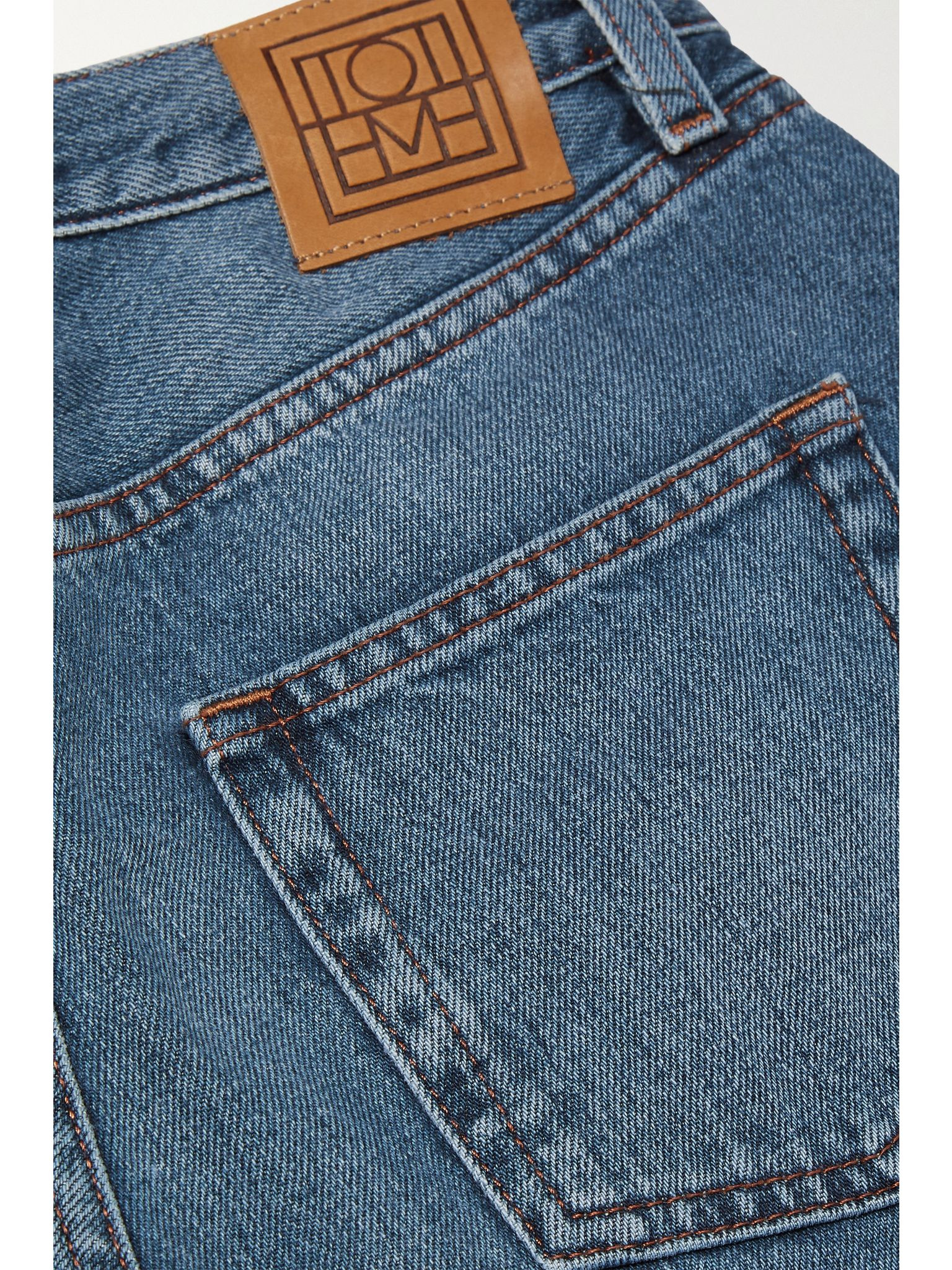 Twisted Seam high-rise straight-leg jeans Mid denim - 6