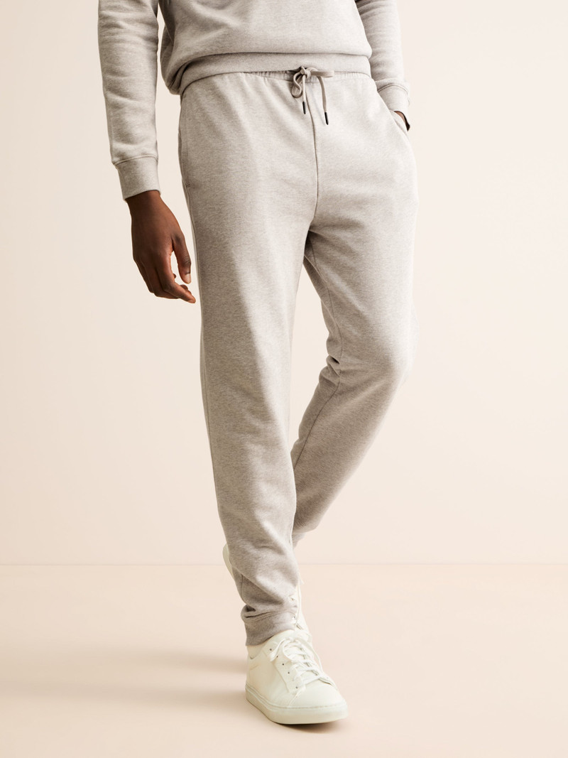 Men's Sweatpants Quinn Cotton Modal Greige Marl 5