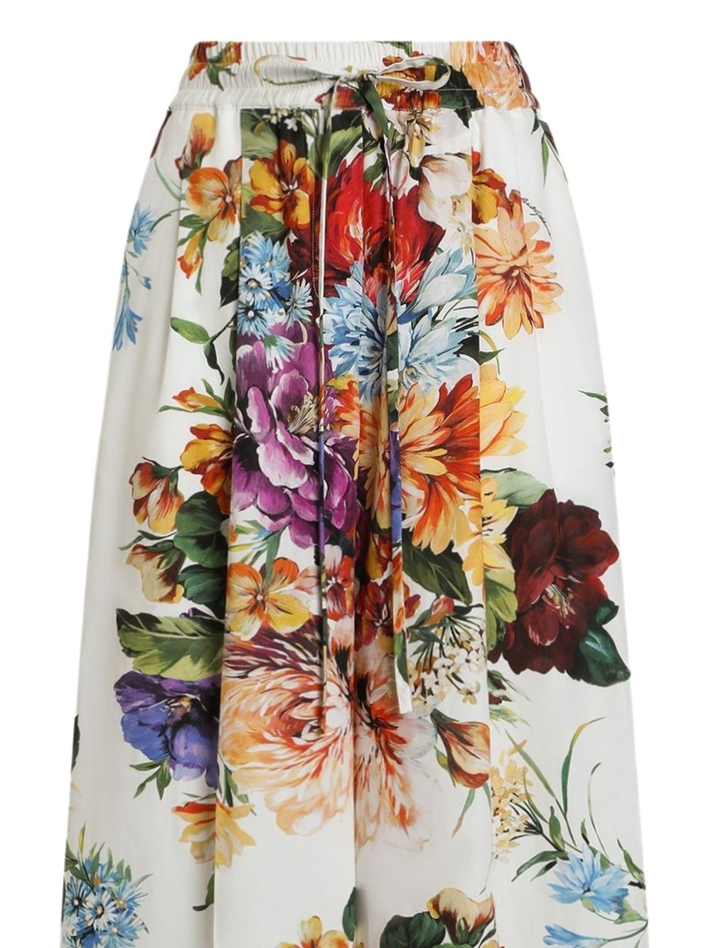 floral-print trousers - 2