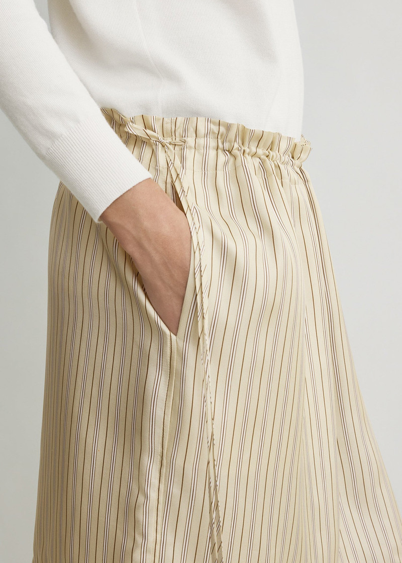 Striped mini skirt beige/brown 5