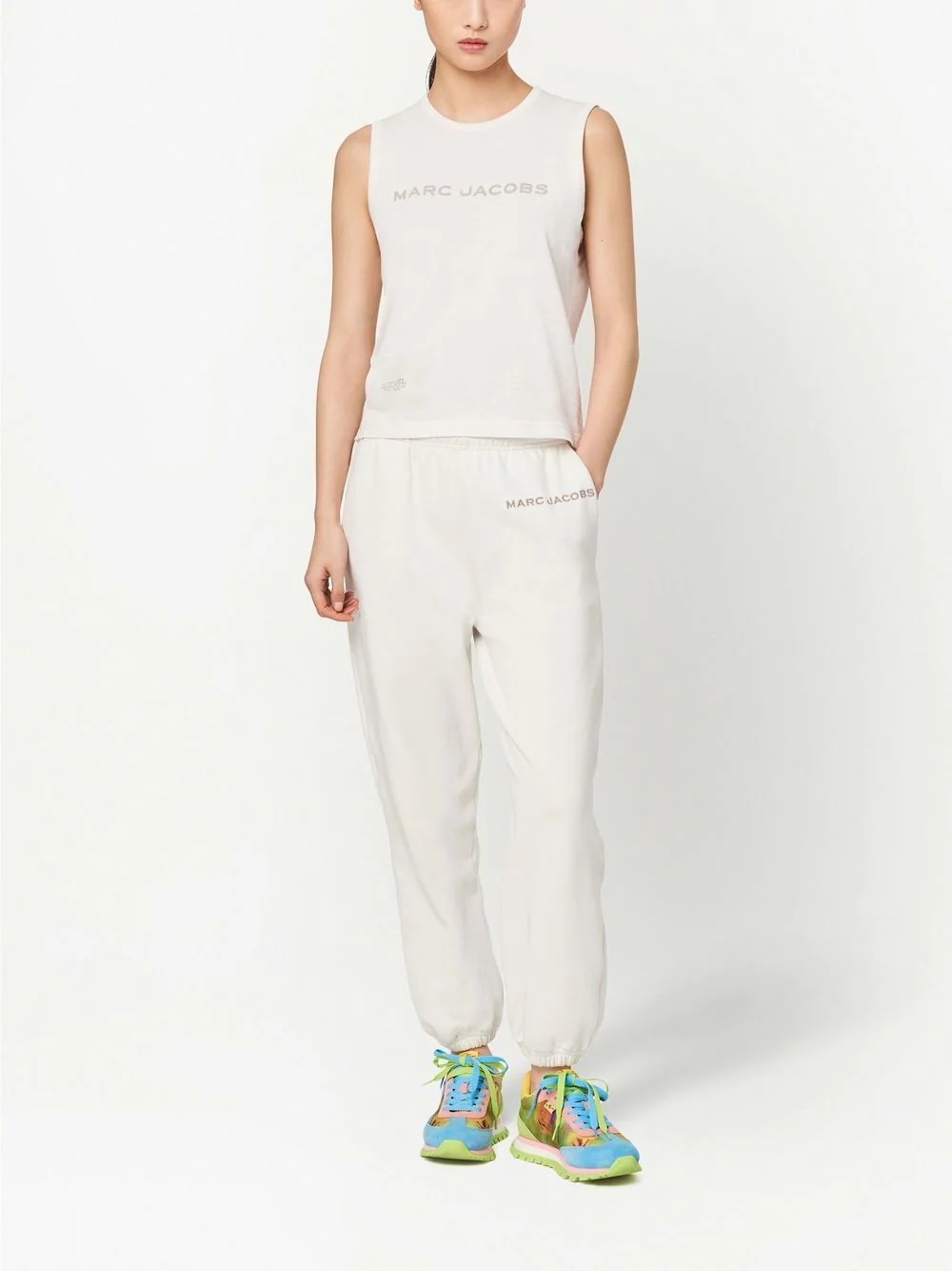 logo-print tank top - 3