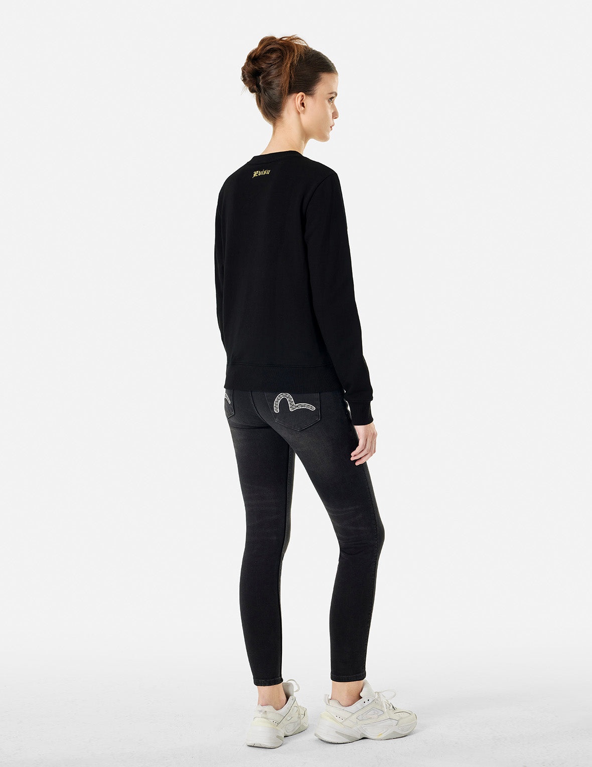 Seagull Brocade Appliqué and Logo Embroidery Regular Fit Sweatshirt - 4