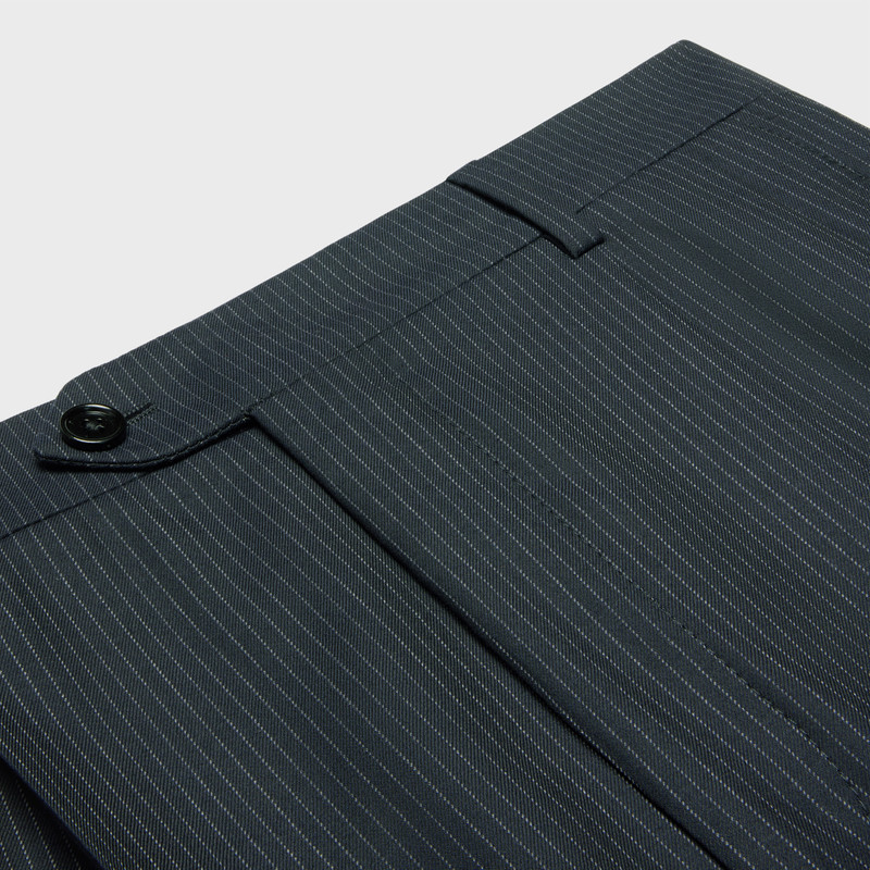 skate shorts in striped wool 3