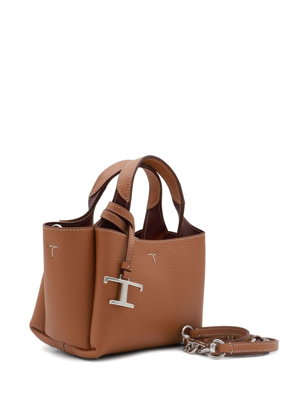 logo charm tote bag - 3