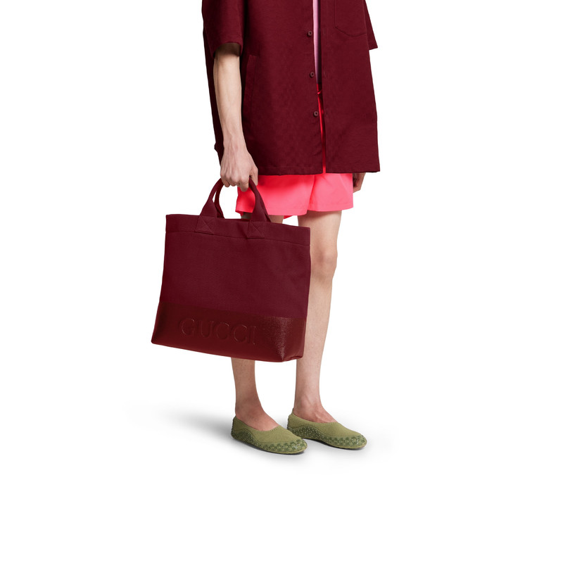 Canvas tote bag with embossed detail 4