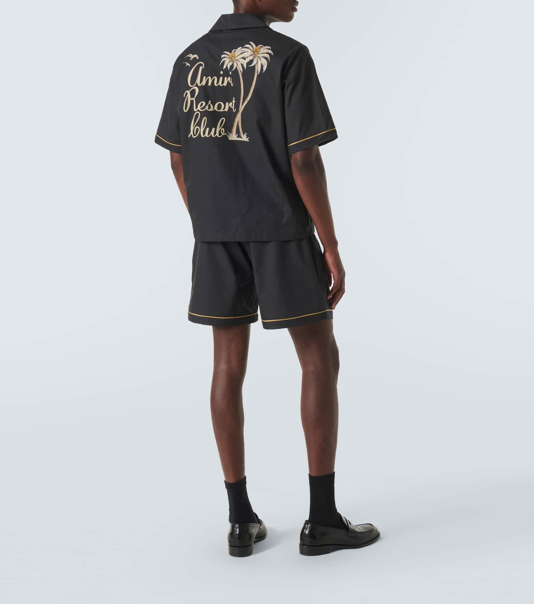 Resort Club embroidered cotton bowling shirt - 2