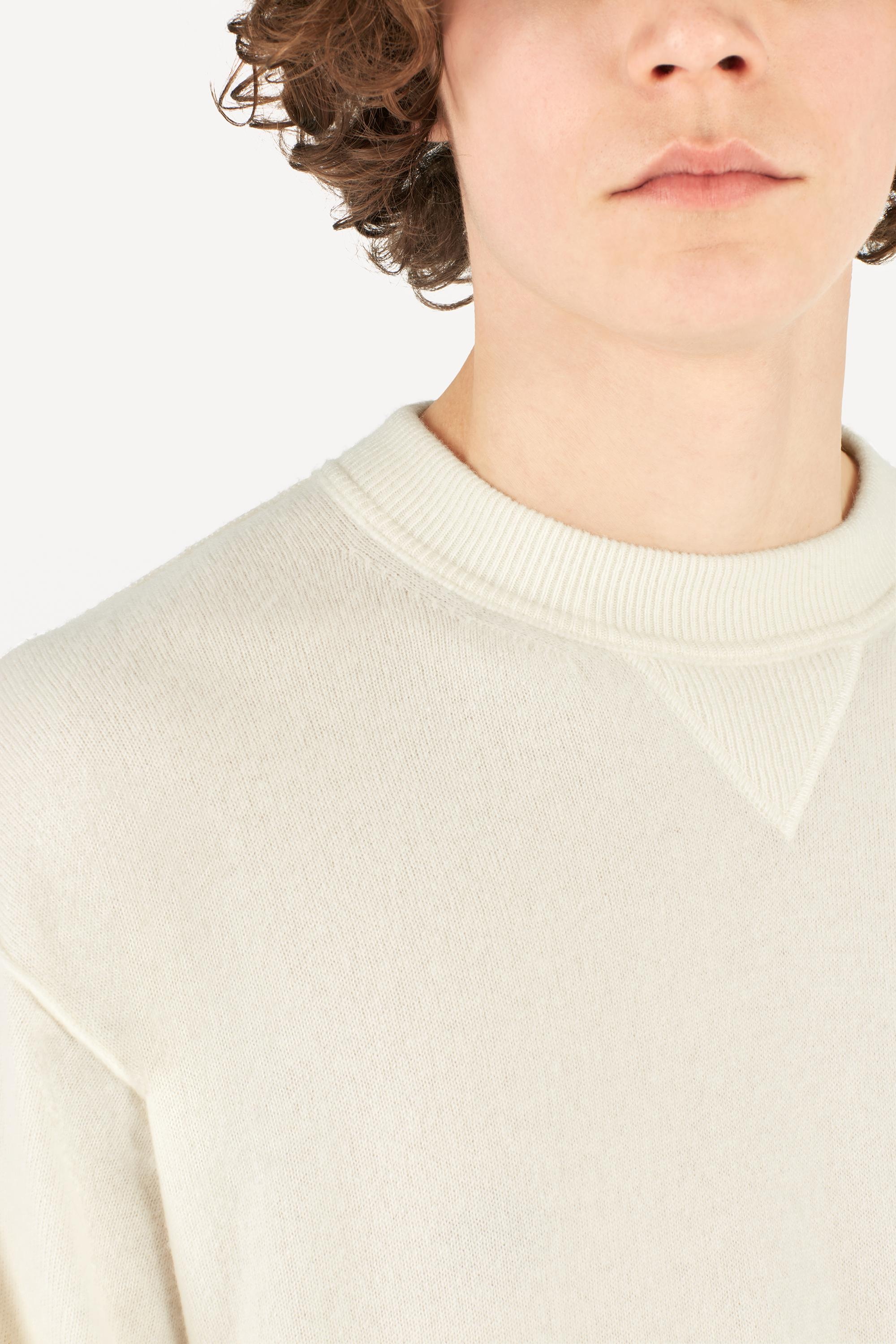 INSIDE OUT CASHMERE CREWNECK - 4