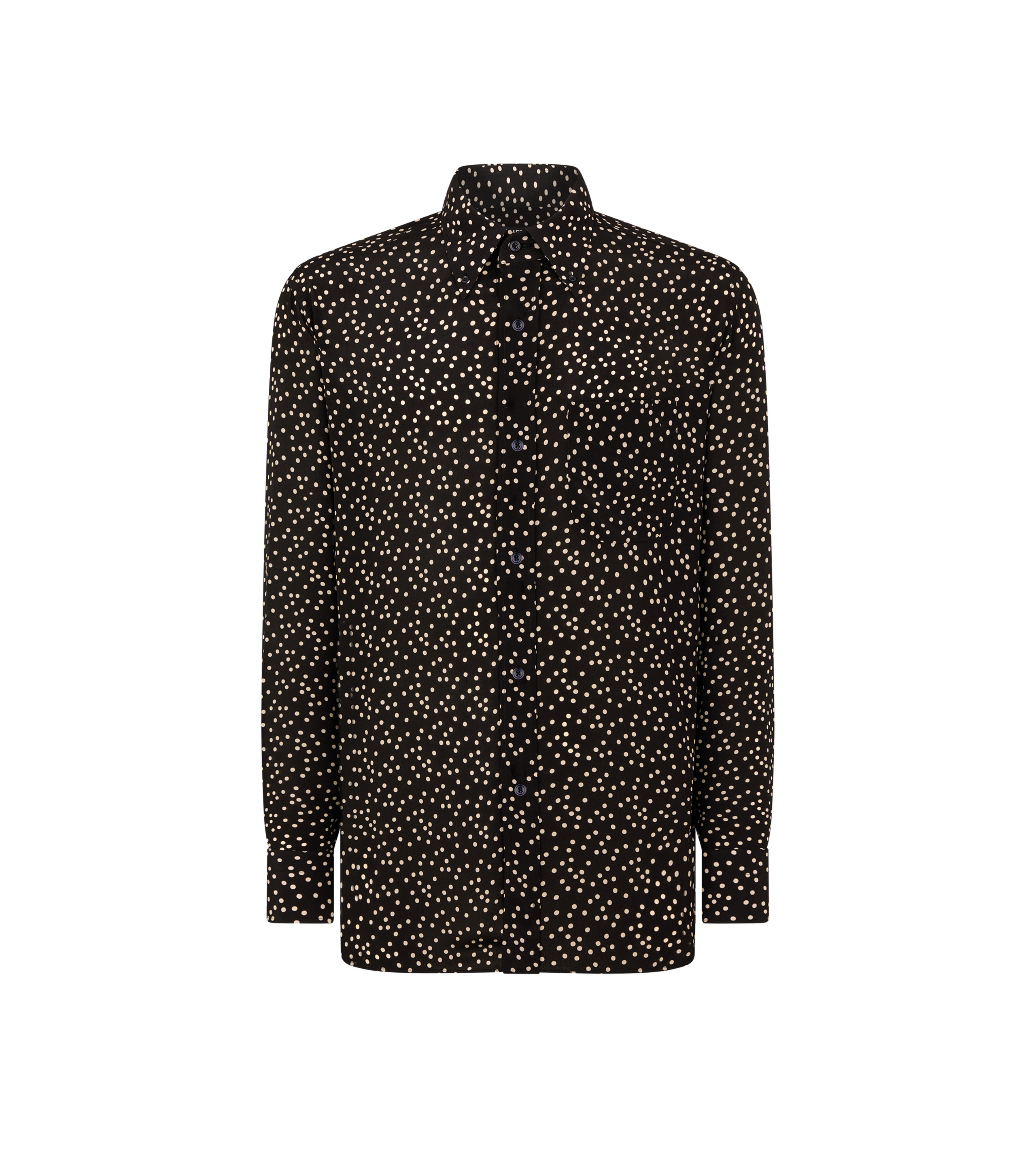 CREPE DE CHINE FLUID FIT SHIRT - 1