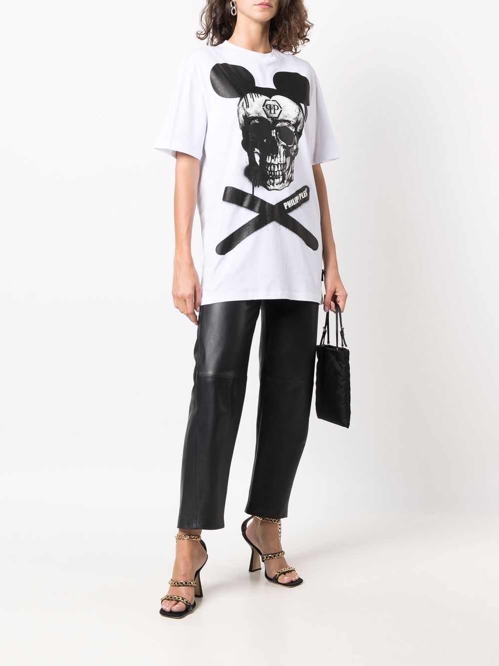 skull-print cotton T-shirt - 3