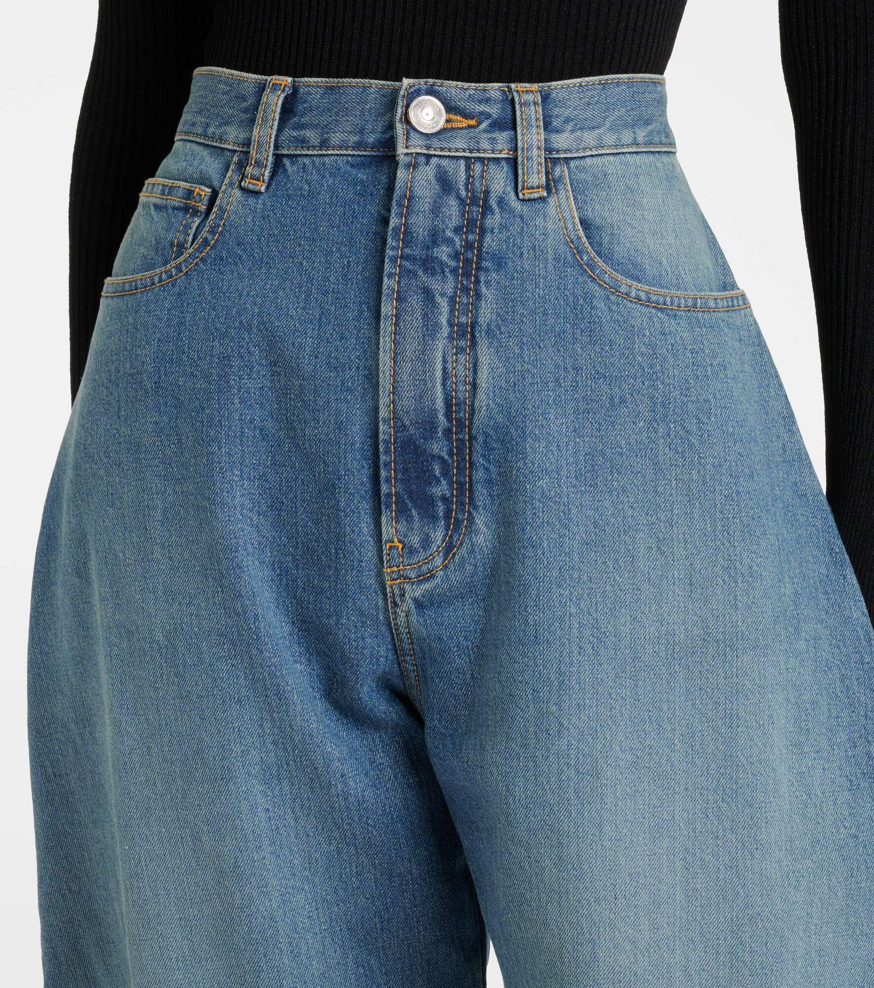 High-rise barrel-leg jeans - 4
